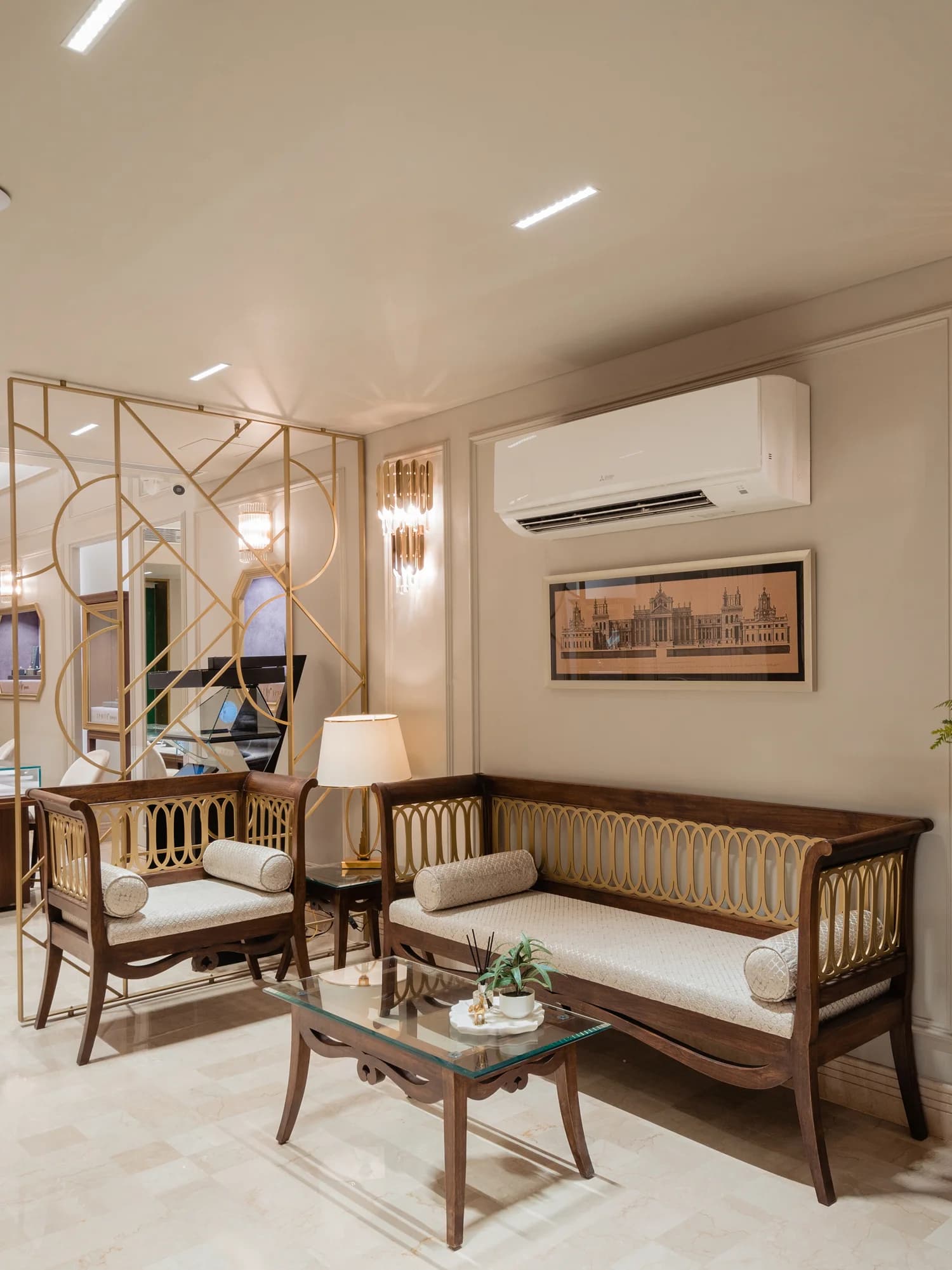 Sherly Jewels showroom seating area